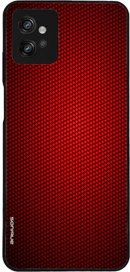 Θήκη Sonique Carbon Series Motorola Moto G32 Κόκκινο
