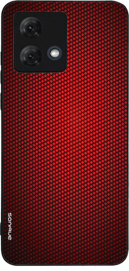 Калъф Sonique Carbon Series за Motorola Moto G84 5G Червен