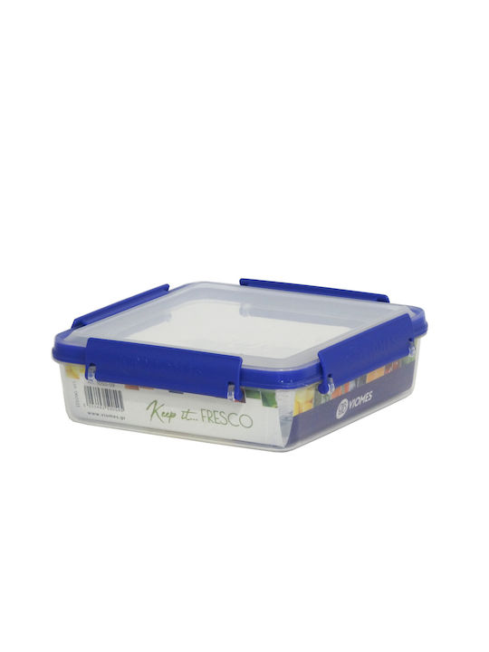 Viomes Microwave Plastic Lunch Box Purple 17.5x17.5cm