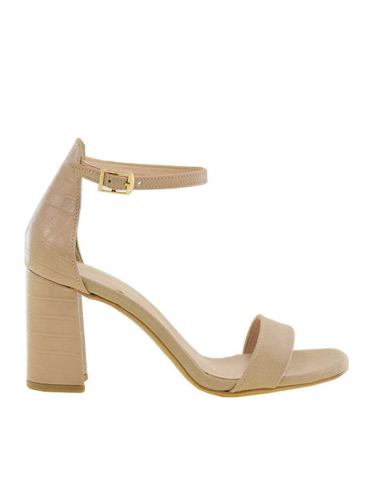 1688 Suede Sandals Beige