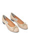 Anatomic Patent Leather Ballerinas Beige