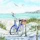 Decoupage Serviette 1 Stk. Fahrrad am Strand