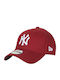 New Era Kids' Jockey Fabric Hat Essential Burgundy