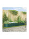 vidaXL Pot Metallic Green 320x80x44cm.