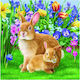 Decoupage-Serviette 1 Stk. Mama Hase
