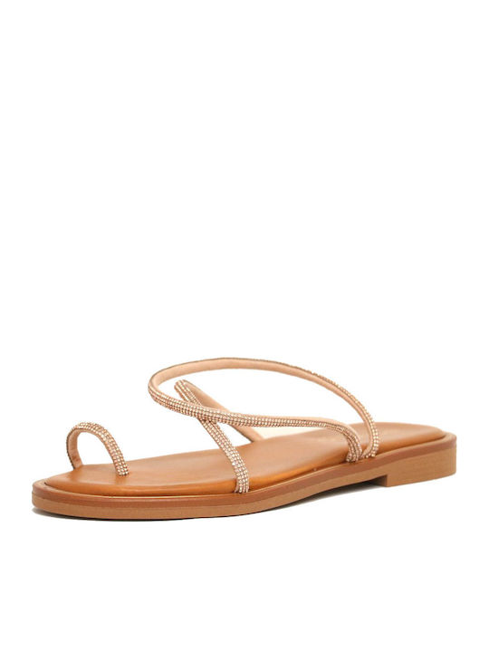 Sandale Casual Damă Din Piele Maro