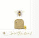 Decoupage Napkin Save Bees White 1pc