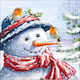 Decoupage Napkin 1pc Birds Snowman