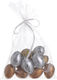 Bronze-Silber Eier 4cm 12Stk