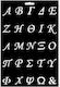 Stencil Greek Alphabet 30x20cm