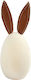 Wooden Egg with Bunny Ears 13x6cm