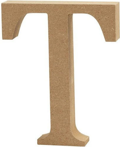 MDF-Buchstabe 13cm Dicke 2cm T