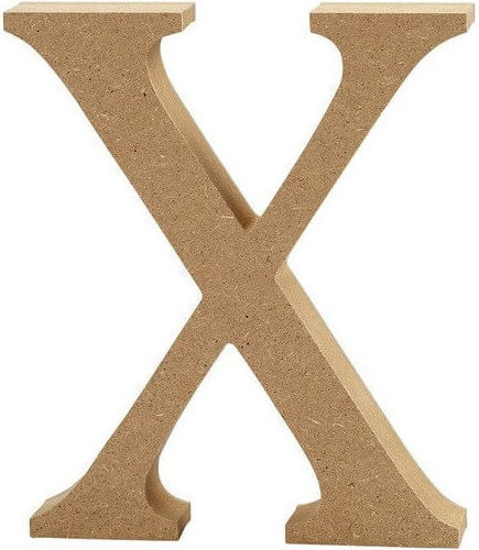 MDF Buchstabe 13cm Dicke 2cm X