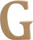 MDF-Buchstabe 13cm Dicke 2cm G