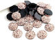 Resin Cameo Rose Gold 12mm 12 Τεμ
