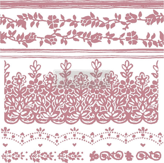 Neugestaltung Stempel Blumenränder 30,5x30,5cm
