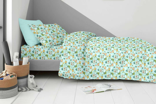Astron Italy Pătură Pentru Copii Single Jurassic Multicolor 160x250 cm