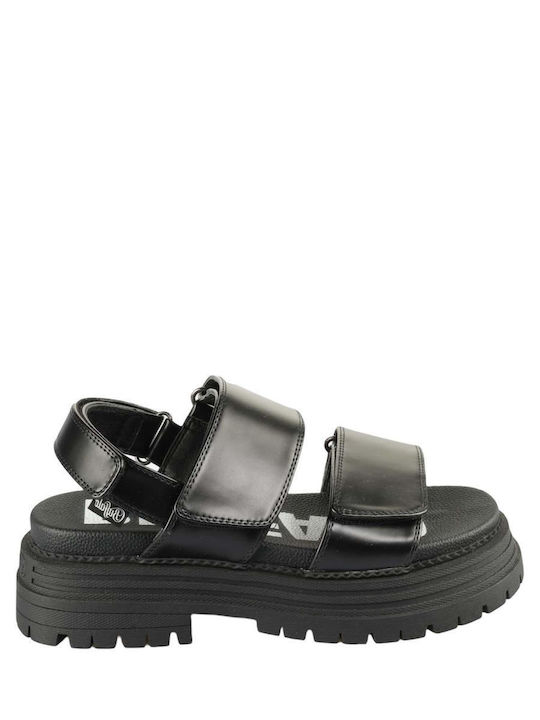 Flache Sandalen für Damen Flatforms in Schwarz Farbe