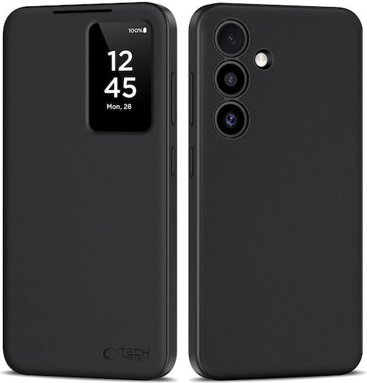 Tech-Protect Matte Wallet Δερμάτινο / Σιλικόνης Μαύρο (Galaxy S25+)
