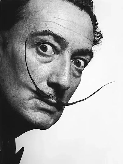 Poster Salvador Dalí Prt015 30cm X 40cm Premium Μαύρο Ξύλινο Κάδρο