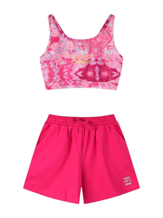 Set pentru copii cu șorturi Vară 2buc Fuchsia