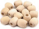 Wooden Oval Beads 18x20mm 20pcs