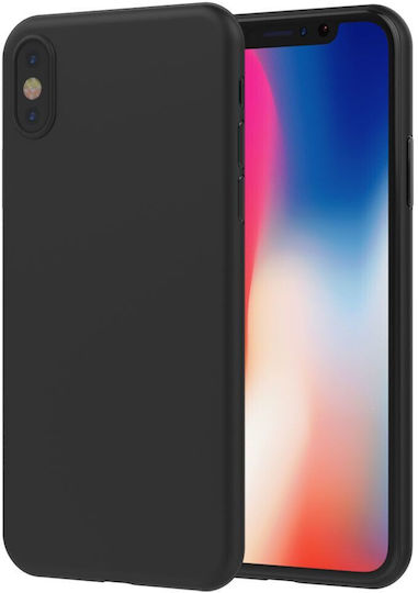 Back Cover Silicon Negru (iPhone X / XS)