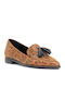 Δερμάτινα Γυναικεία Loafers σε Καφέ Χρώμα