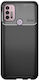 Husă Motorola Moto G20 Anti-shock Silicon Design Carbon Fiber Negru