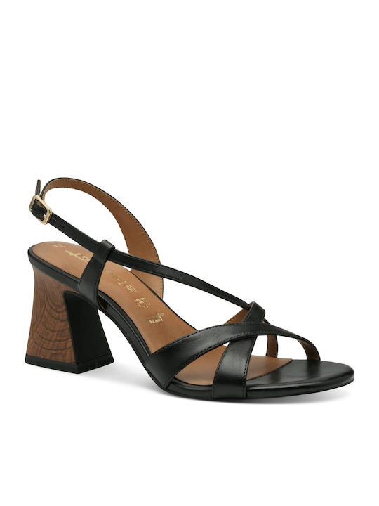 Tamaris Din piele Sandale Negre