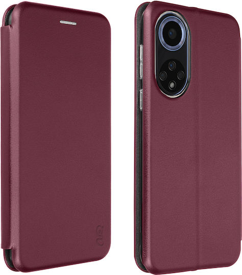 Husă Huawei Nova 9 Flip Cu Închidere Magnetică Compartiment pentru Carduri Suport Video Gekko Elegance Burgundy