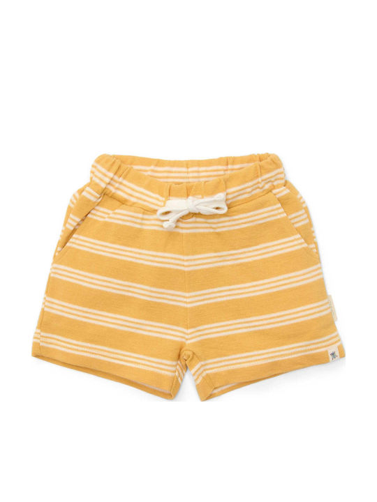 Șort/Salopetă Copii din Material Textil Yellow