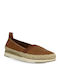 Women's Leather Espadrilles Tabac Brown
