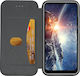 Flip Case Honor X8 Tip Eco-leather Elegance Magnetic Card Pocket Video Stand Negru