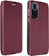 Huse Telefoane Honor 50 Flip Cover Închidere Magnetică Compartiment pentru Carduri Suport Video Gekko Elegance Burgundy