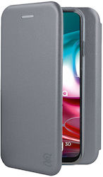 Case Motorola Moto G30 Flip Type Magnetic Closure Gekko Elegance Silver