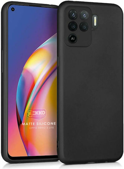 Jelly Задна корица Силикон 0.33мм Черен (Oppo Reno 5 Lite)