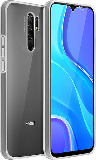 360° Case Xiaomi Redmi 9 Front Back Silicone Plastic Back Camera Cutouts Full Body Transparent