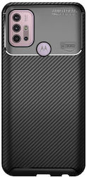 Husă Motorola Moto G30 Rezistentă La Șocuri Din Silicon Cu Design Din Fibra De Carbon Negru Husă Motorola Moto G30 Rezistentă La Șocuri Din Silicon Cu Design Din Fibra De Carbon Negru