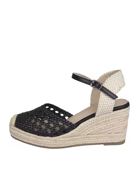 Women's Platform Espadrilles Black