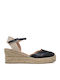 Women's Platform Espadrilles Black