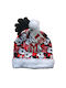 Minnie Kinder Mütze Set Stoff Rot