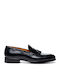 Leder Herren Mokassins in Schwarz Farbe