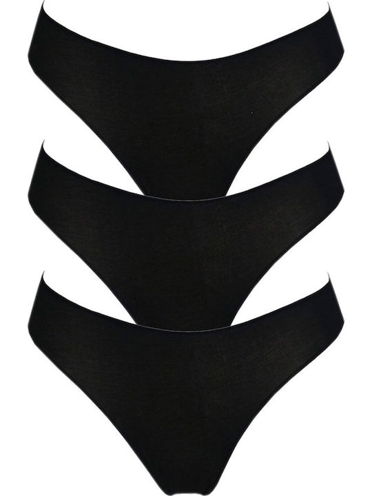 Women's Slip 3Pack Black
