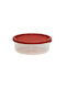 Viomes Microwave Plastic Lunch Box Burgundy 897ml