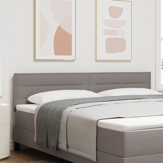 vidaXL Klappbar Bett Kopfteil aus Stoff in Braun Farbe 80x7x78cm