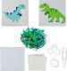 Children's Craft Set Iron-On Beads Dinosaurs Colorem Includes Keychain Ages 5 and Up Wper213