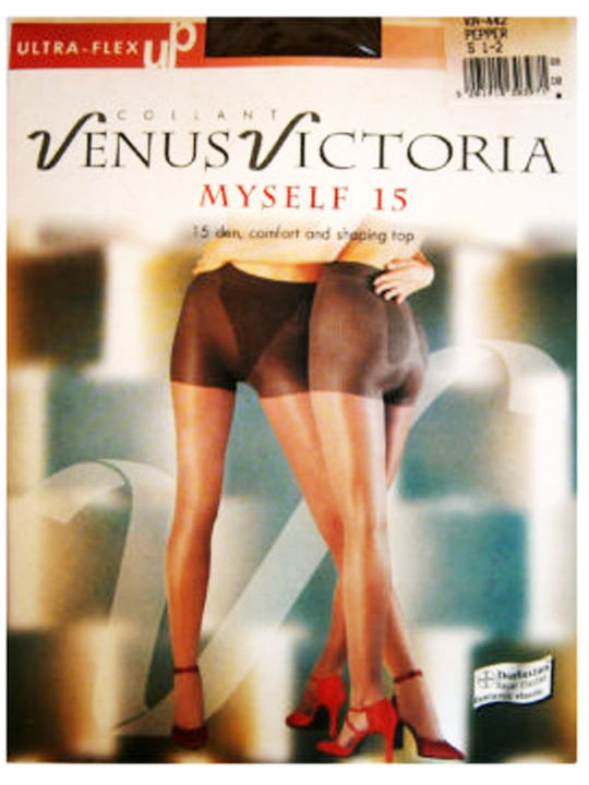 Venus Victoria Women's Pantyhose 15 Den Pepper
