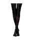 Women's Pantyhose 50 Den Black with Print