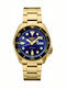 Seiko 5 Sports Men's Watch Automatic with Gold Metal Bracelet